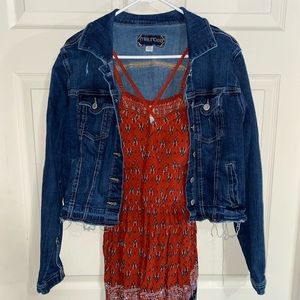 Jean jacket and dress